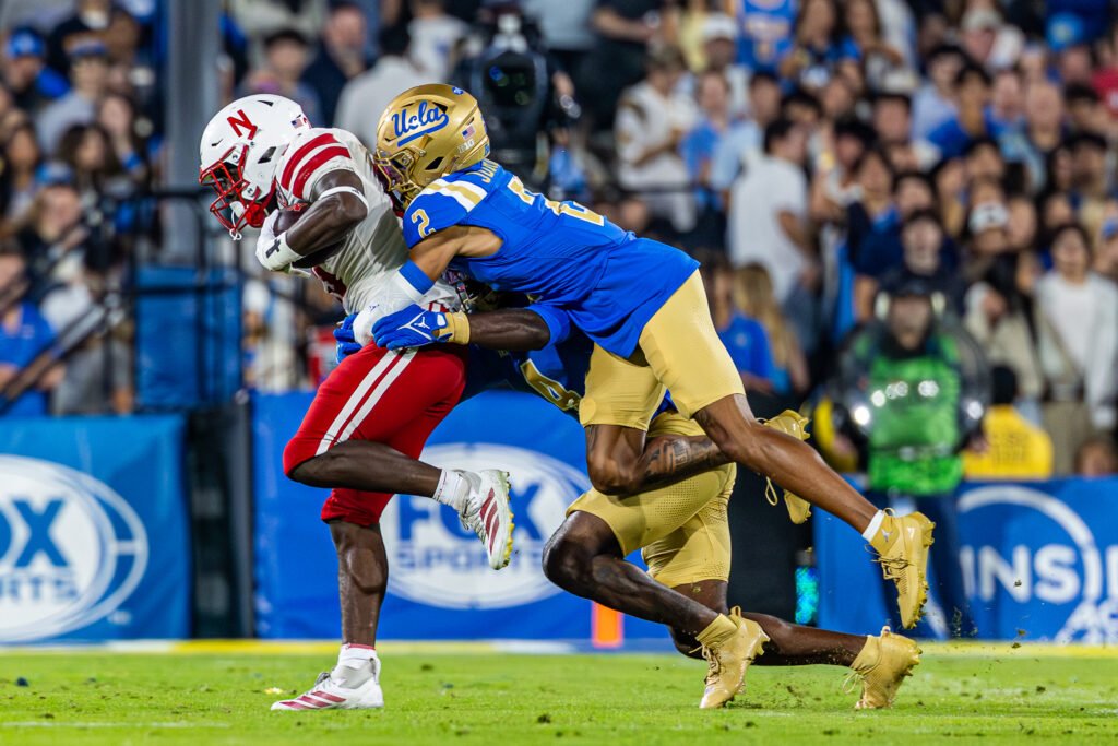 UCLA vs Nebraska at the Rose Bowl in Pasadena November 8th 2025. Photo Credit: BZFilms Sports Marketing Agency - Bruno De Witt Zanotto