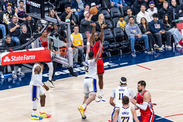 Los Angeles Clippers Kawhi Leonard #2 takes a jump shot during a basketball game vs the Los Angeles Lakers on December 20th, 2025, at the Intuit Dome in Inglewood California. Photo Credit - BZFilms Sports Marketing Agency - Bruno De Witt Zanotto for LAMomentum.