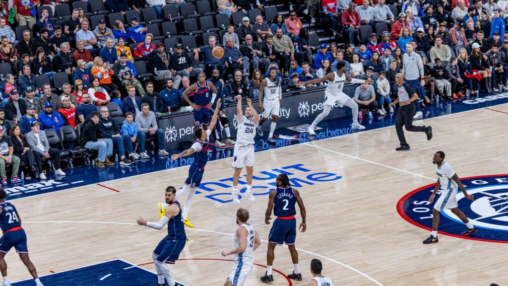 Memphis Grizzlies Cam Spencer 24 vs LA Clippers on Monday, December 15th at Intuit Dome in Inglewood California - Photo Credit - BZFilms Sports Marketing Agency - Bruno De Witt Zanotto