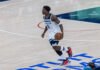 Minnesota Timberwolves Anthony Edwards (5) dribbles the ball at an NBA game vs Los Angeles Clippers at Intuit Dome in Inglewood California on February 26th, 2026 - Photo Credit - Bruno De Witt Zanotto for LAMomentum