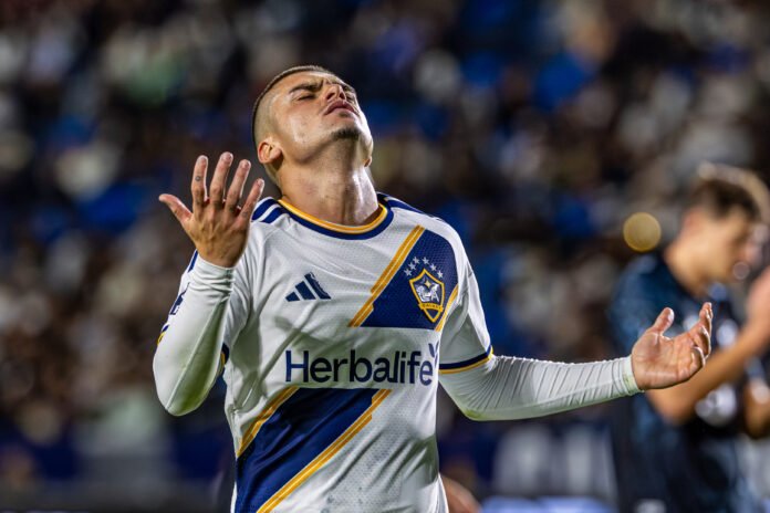 Los Angeles Galaxy Gabriel Pec (11) at a MLS Game vs Minnesota United at Dignity Health Sports Park on March 4th, 2026 - Photo Credit - BZFILMS Sports Marketing Agency - Bruno De Witt Zanotto