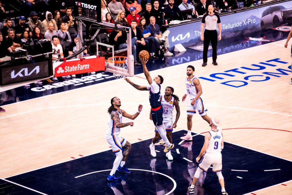 Jordan Miller (#22) for the LA Clippers, giving fans hope that they could win against OKC Thunder on April 8, 2026. Photo Credit: Daisy Lopez