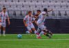 Loudoun United's Arquímides Ordóñez getting past 2 Oakland defenders at a USL Championship game at Segra Field in Loudoun, Virginia on May 3rd 2026 - Photo Credit - Omar Yair Soto with LAMomentum