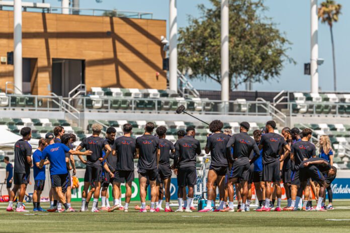 Team USA Man soccer team at training on June 11th, 2026 at Championship Stadium in Great Park in Irvine California - Photo Credit - BZFilms Sports Marketing Agency - Bruno De Witt Zanotto