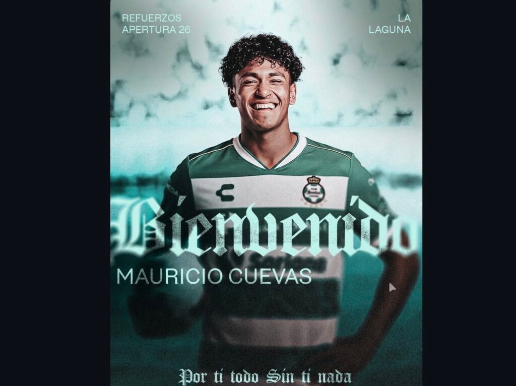 Mauricio Cuevas welcomed to his new club, Club Santos Laguna. // Photo Credit: Club Santos Laguna