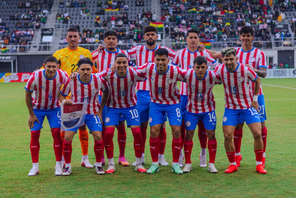 Paraguay National Team starting eleven for international friendly Paraguay vs Bolivia at Audi Field in Washington DC on Sunday September 27th, 2026.