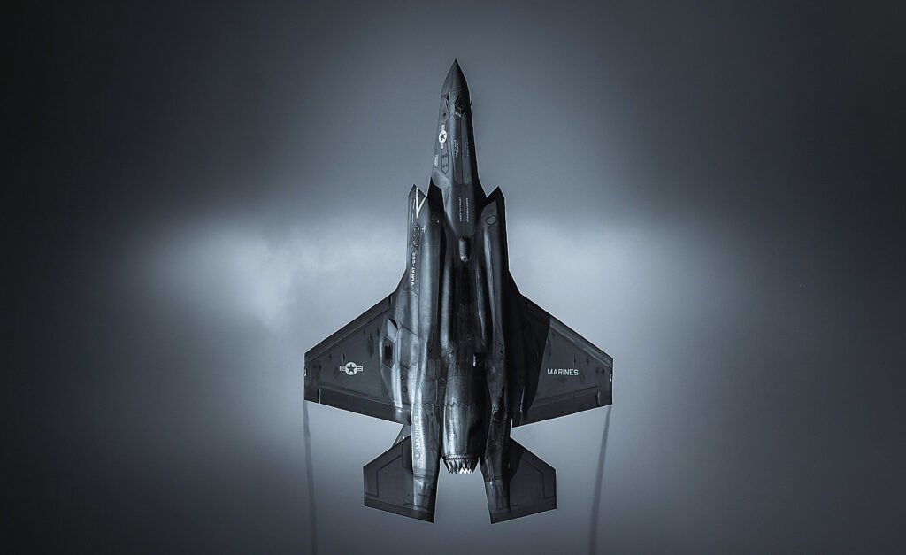 F-35B Lightning II aircraft during preparations for San Francisco Fleet Week.